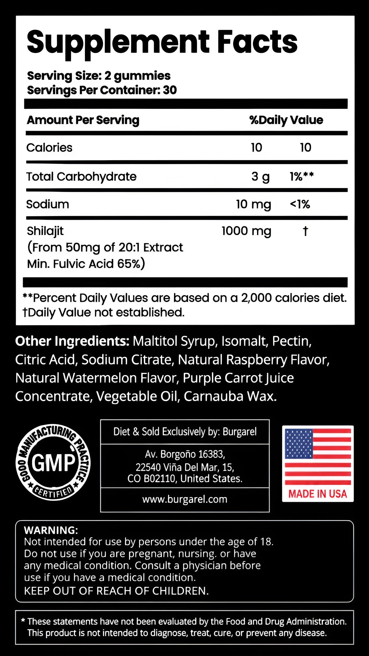 ⚡Shilajit Gomitas 1000mg - Máxima Potencia y energía