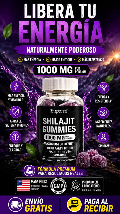 ⚡Shilajit Gomitas 1000mg - Máxima Potencia y energía