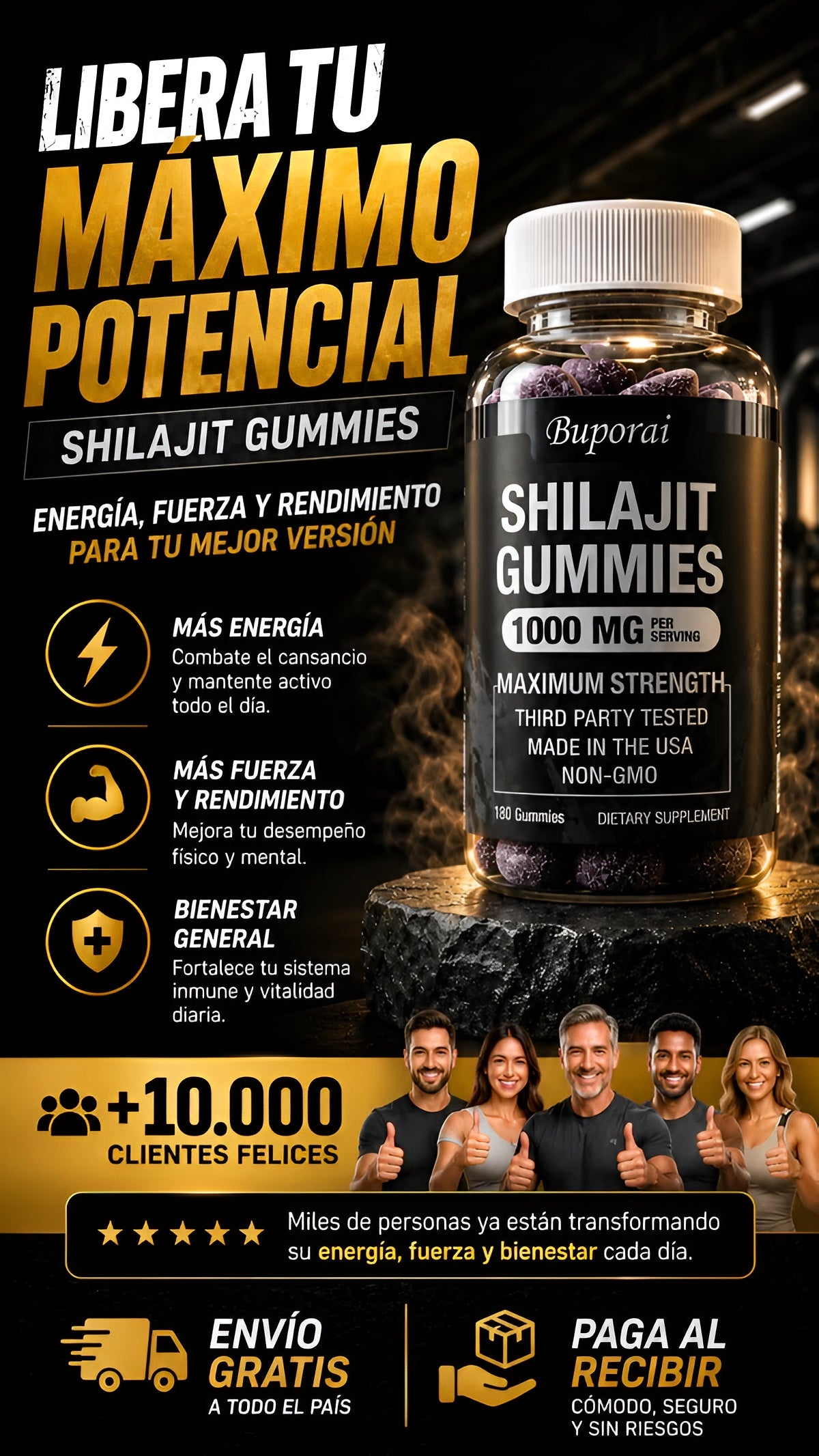 ⚡Shilajit Gomitas 1000mg - Máxima Potencia y energía